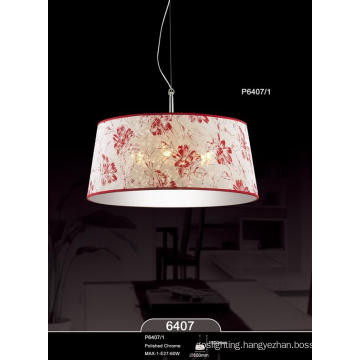 Flower Pattern Fabric Home Hotel Bar Resort Villa Pendant Lamp (P6407-1)